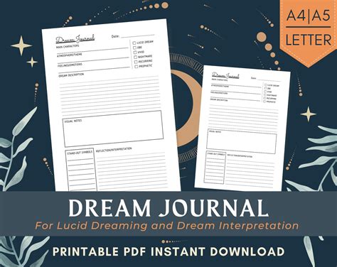 Dream Journal Template