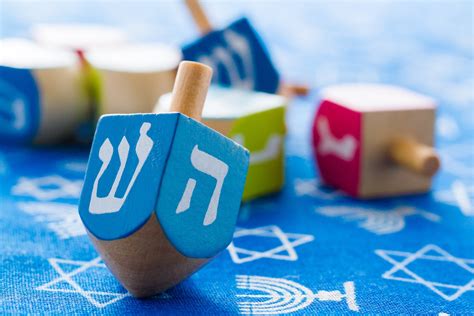 A dreidel spinning in action