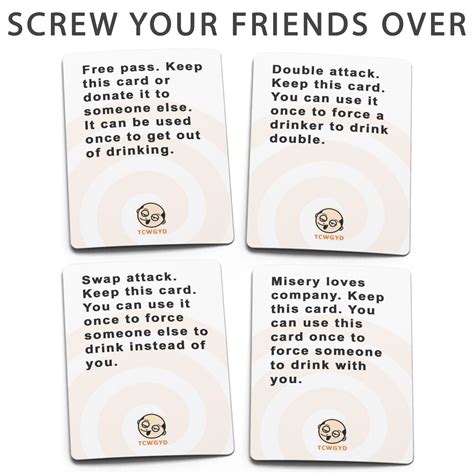 Printable Drinking Card Games