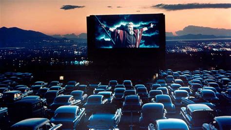 Drive-in movies, a popular form of entertainment in the 1950s