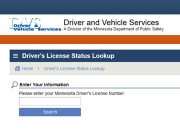 Driver License Status Lookup