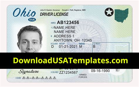 Driver License Template Designs