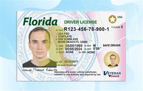 Driver License Template PSD Templates