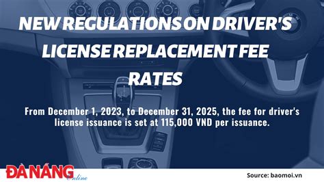 Driver's License Replacement Fee