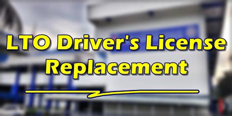 Driver's License Replacement Process