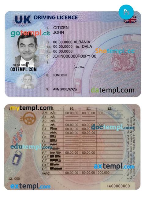 Driving Licence Template Gallery 2