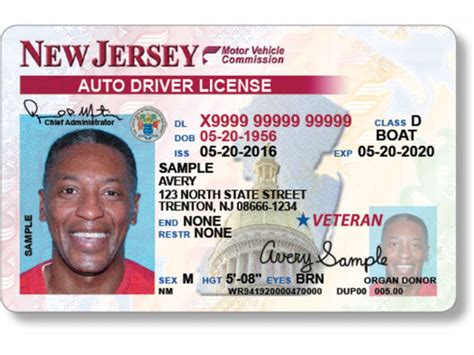 Driving License New Jersey Sample