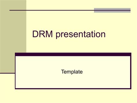 DRM Template for PowerPoint