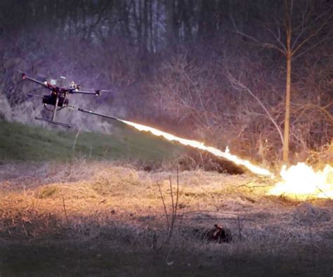 Drone with Flamethrower