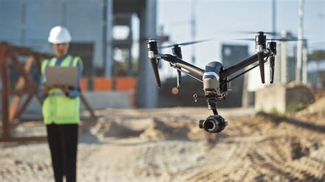 Drone flying over a secure area