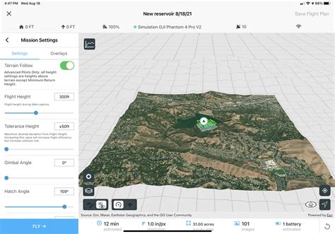 Drone Terrain Following