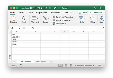 Drop-Down Lists in Excel