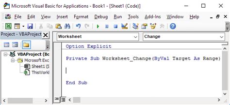 Dropdown Menu Change Event in VBA