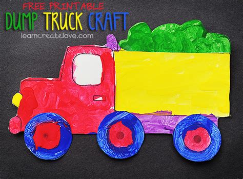 Dump Truck Arts and Crafts Project