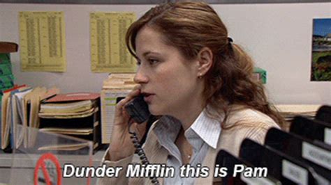 Dunder Mifflin, this is Pam meme