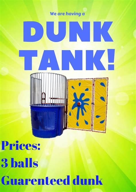 Dunk Tank Flyer Template