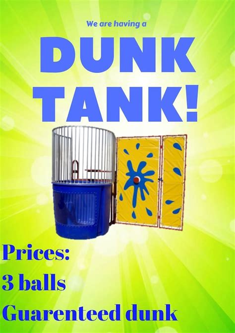 Dunk Tank Flyer Template Ideas for Church Events