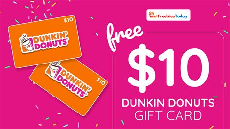 Dunkin' Donuts gift card coupons