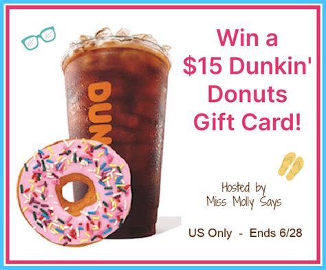 Dunkin' Donuts gift card giveaways