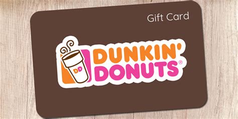 Dunkin' Donuts gift card promotions