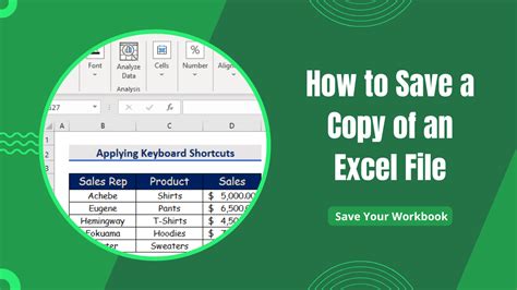 Duplicate Excel File using Save As feature