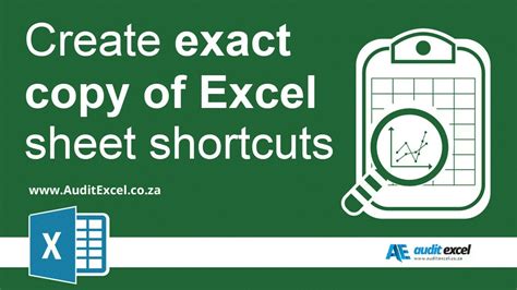 Duplicate Excel Sheet Keyboard Shortcuts