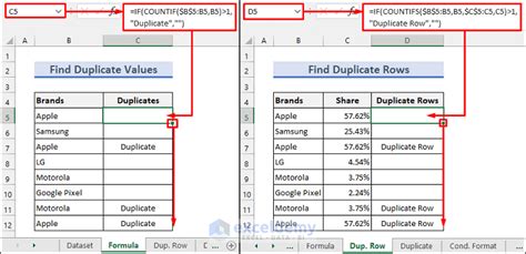 Duplicate Values in Google Sheets