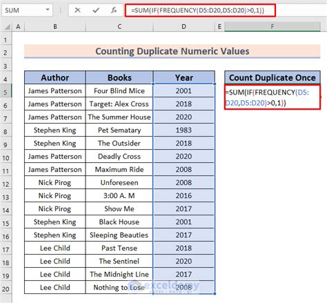 Duplicate Values in Excel