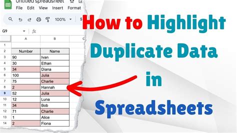 Identifying duplicates in spreadsheets