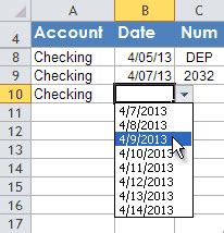 Dynamic Date Drop Down