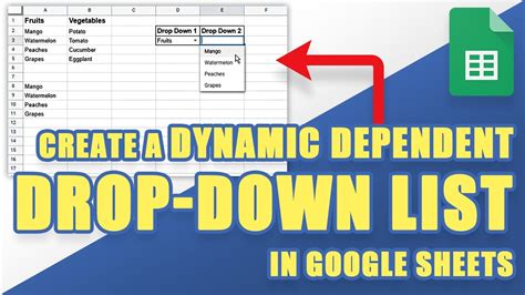 Dynamic Range Dependent Drop Down List