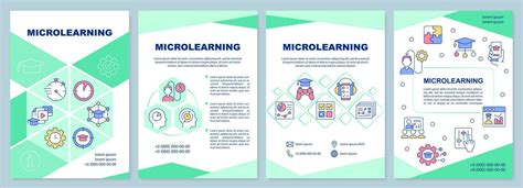 E-learning microlearning template