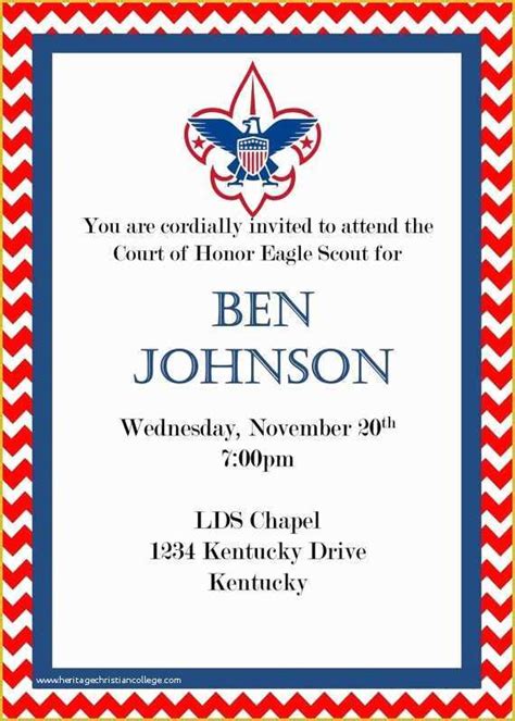 Eagle Scout Ceremony Template PDF