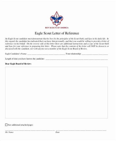 Eagle Scout Letter of Recommendation Template 9