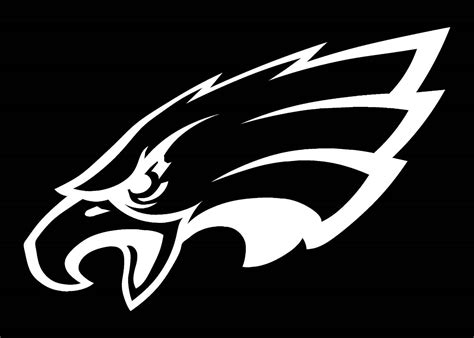 Black and white Philadelphia Eagles logo