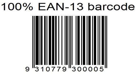 EAN 13 Barcode Example