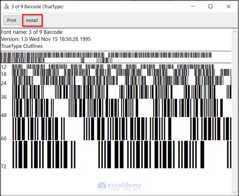 EAN 13 Barcode Excel