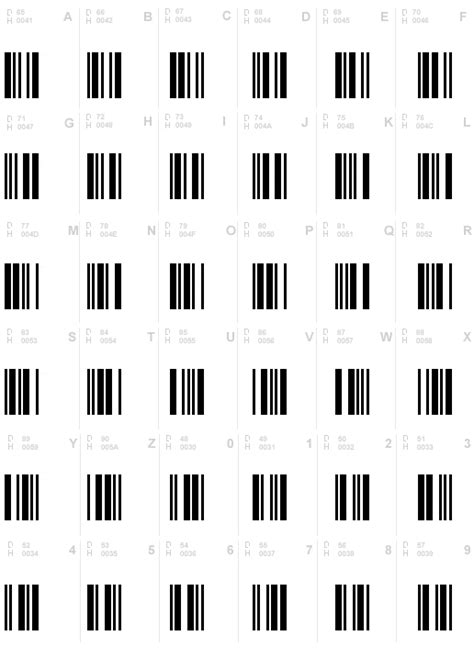 EAN 13 Barcode Font