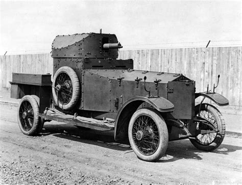 Early experimentation with armored vehicles