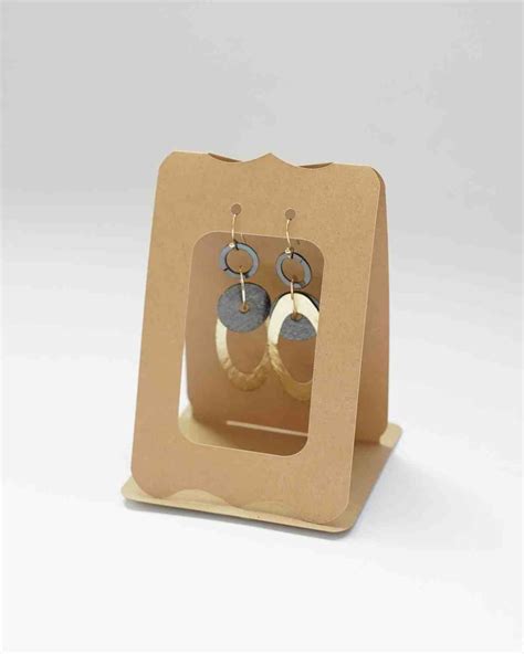 Earring card templates display