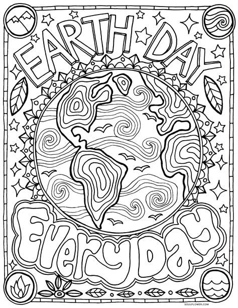 Earth Day Coloring Page