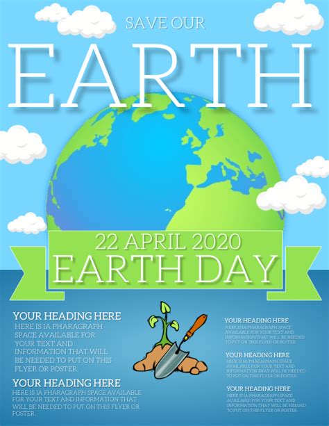 Earth Day Flyer Template 4