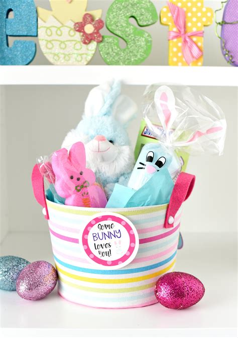 Easter basket ideas for kids, such as stuffed animals and toys