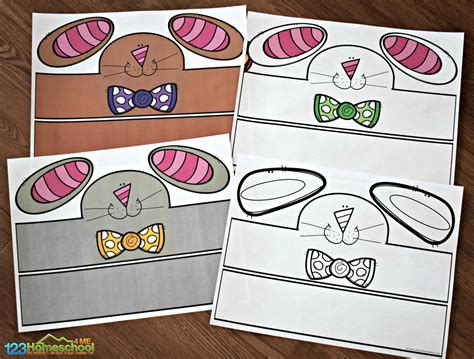 Easter Bunny Hat Template Free Printable Design