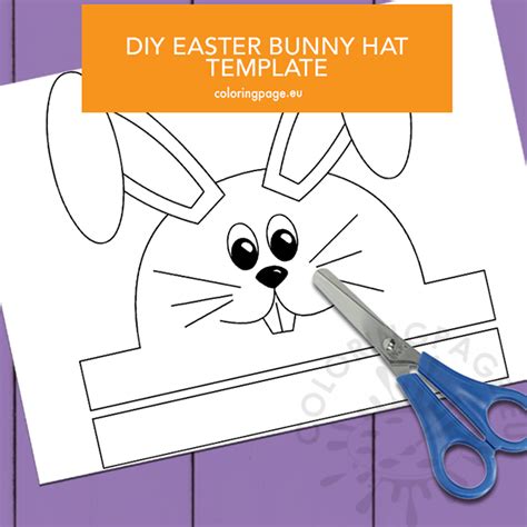 Easter Bunny Hat Template Free