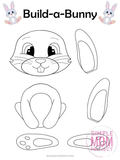 Easter Bunny Pattern Template 1