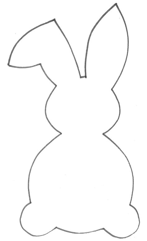 Easter Bunny Pattern Template 4