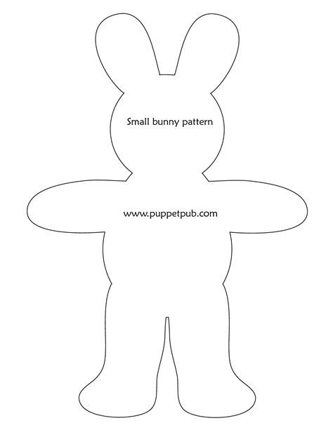 Easter Bunny Pattern Template 5