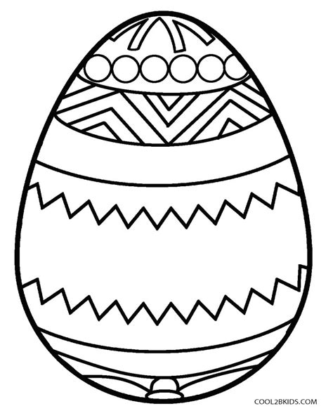 Easter Egg Coloring Pages for Kids