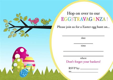 Easter Egg Hunt Invitation Template 9